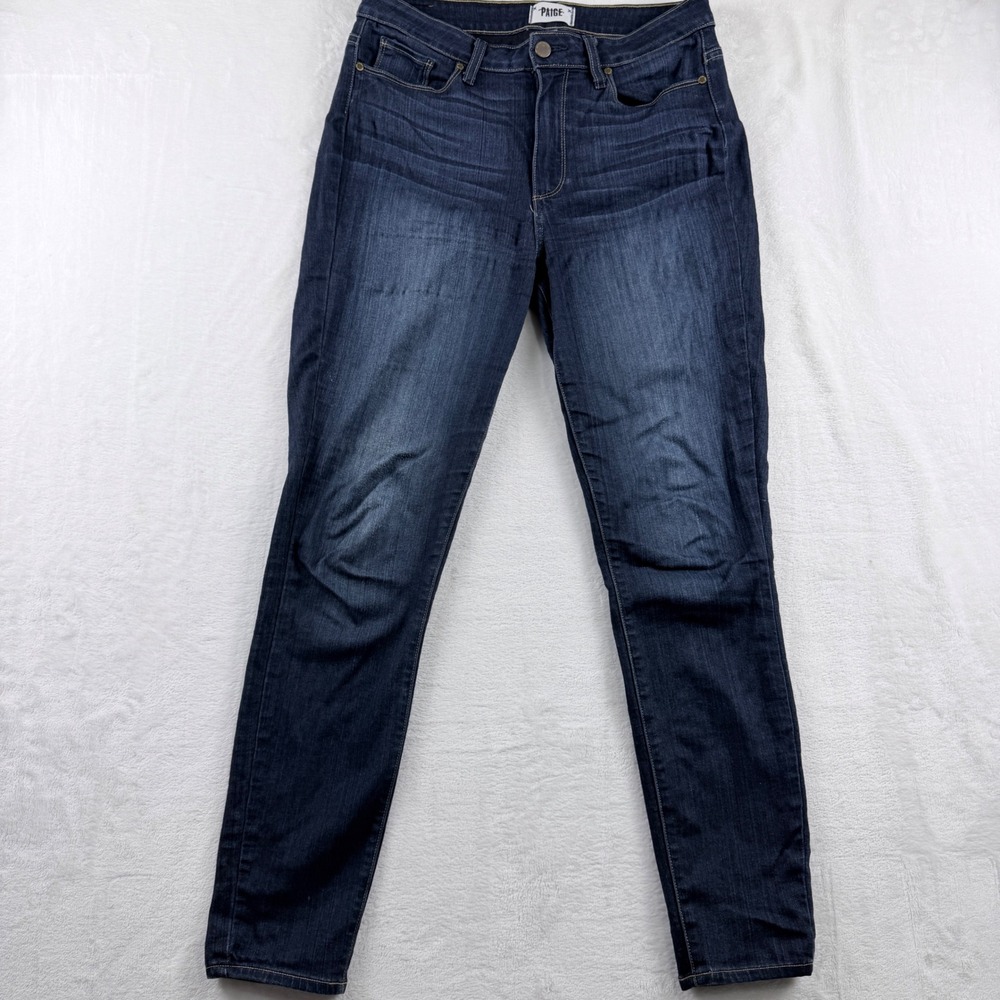 Paige Hoxton Ankle Skinny Dark Wash Jeans 30